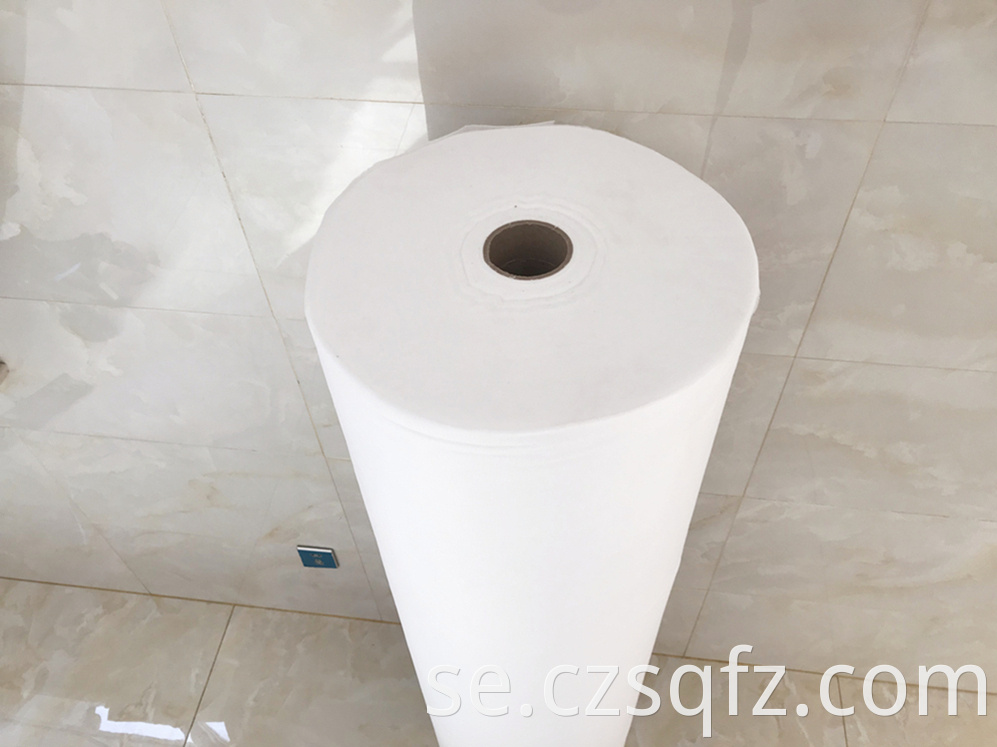 White conventional nonwoven fabric